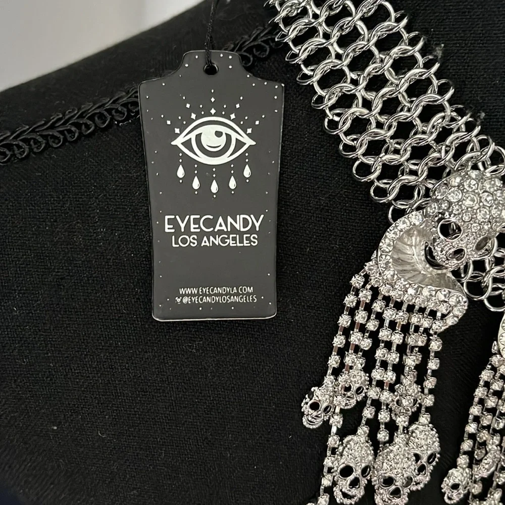 Eye candy Los Angeles, skeleton, rhinestone, necklace, new tags eye candy - Picture 4 of 7